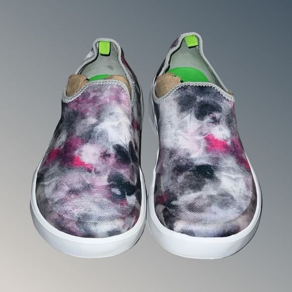 OOfos OOmg EeZee Women's Tie Dye Slip On Sneaker Size 8 - Picture 2 of 9